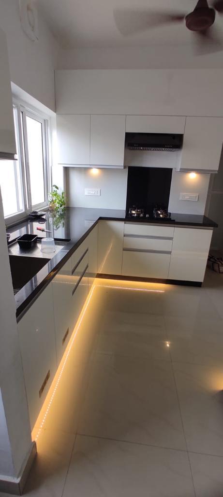 Blue Shaker Kitchen — Storage, Kanpur